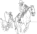 Wild West kleurplaat 6